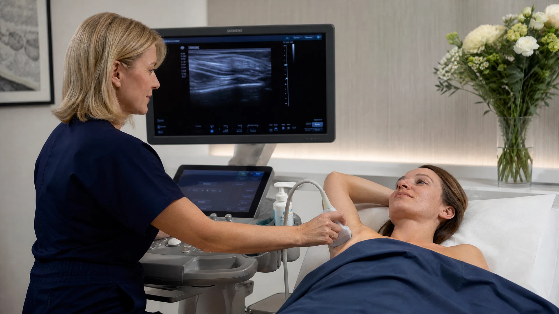 Breast ultrasound at Victoria Medical London